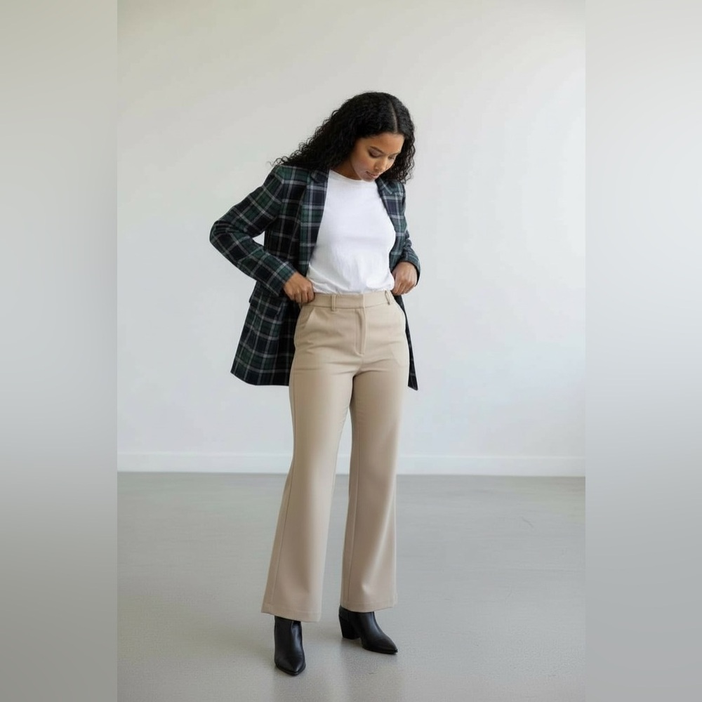 New York & Company Tan Flair Trousers size 16W